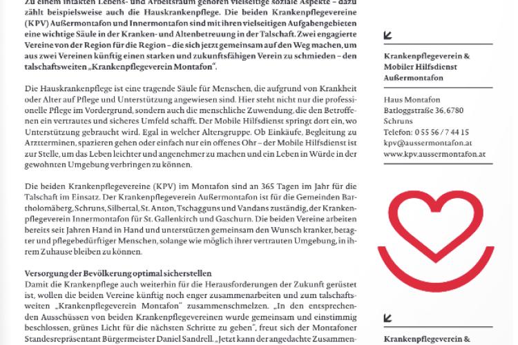 Standpunkt Montafon - Bericht KPV